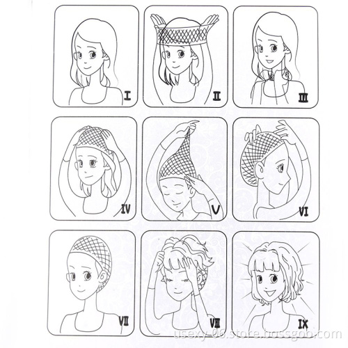 New Fashion Hairnets Wig Mesh Weaving Cap With Elastic Invisible Nylon Hair Nets